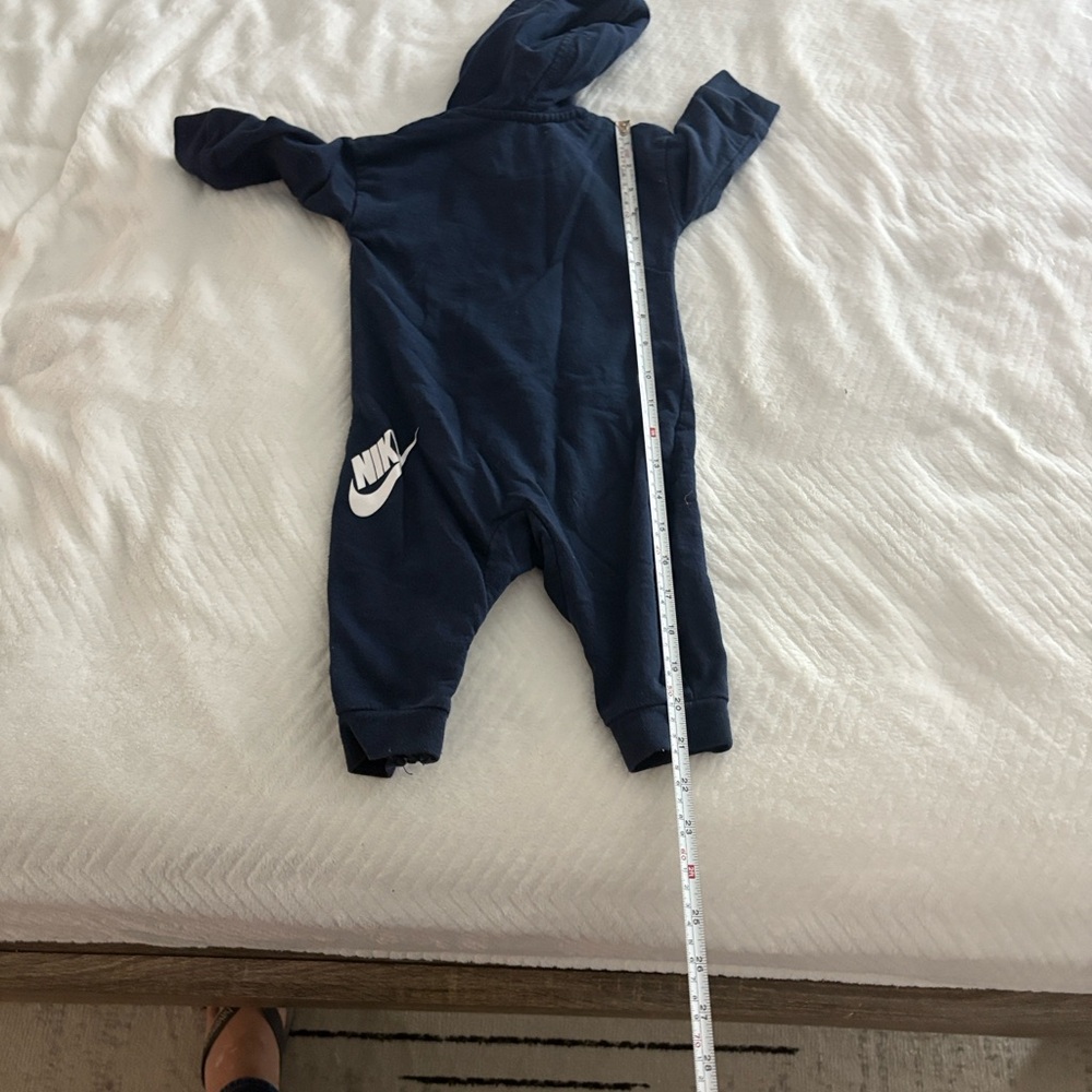 Nike Kids Dark Blue Hooded Footie